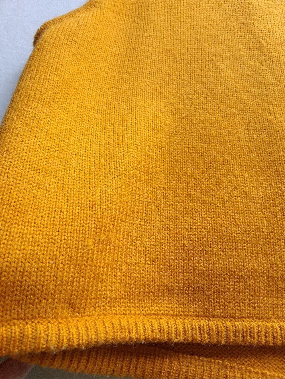 Vintage Sweater Vest Knit Yellow retro women’s size 12 - Picture 6 of 14